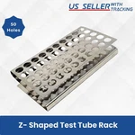 Stainless Steel Test Tube 50HOLES Z Rack Holder Storage Lab Stand Science 3 Tier. Fixed Price $21.99.