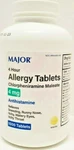 Major Chlorpheniramine 4MG Allergy Tablets 1000CT -expiration Date 03-2028. Fixed Price $12.99.