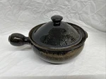 A.r. Cole Nc Pottery Stick Handle Casserole Bean Soup Bowl W/ Lid Marked. Fixed Price $49.00.