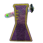 New Mikio Japan Handmade Glass Tube Acrylic Science Beaker Sparkle Kaleidoscope. Fixed Price $550.00.
