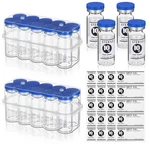 Threlaco 20 Pcs 10ML Sealed Sterile Empty Vials With Self Healing Blue. Fixed Price $21.46.