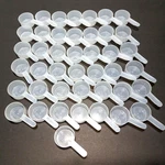 Lot Of 43 White Natural Polypropylene Measurex 23 Cc Measuring Scoops. Fixed Price $19.99.