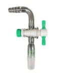 Chemglass 90 Flow Control Adapter With Ptfe Stopcock 14/20 Inner Jnt CG-1030-14. Fixed Price $38.49.