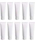 50 - 4OZ / 120ML White Ldpe Squeeze Tubes With Lids And Foil Seals.. Fixed Price $25.00.