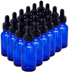 Cobalt Blue Boston Round Glass Bottles Black Dropper Cap 1 Oz / 30 Ml 24 Pack. Fixed Price $29.99.