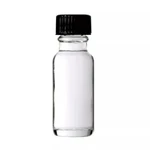 96 Sks 1/2OZ Clear Flint Glass Boston Round Bottles W/ Black Cone Lined Caps. Fixed Price $38.00.