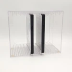 1993 Acrylic Inc Clear Plastic Storage Holder Rack 14 Capacity Dvds Games Usa. Fixed Price $22.49.