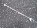 H.s. Martin Inc. Laboratory Glass Chromatography Column With 28/15 Ball Joint. Fixed Price $34.99.