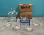 Nos Vintage Corning Pyrex #3180-80 140ML Lab Flat Bottom Evaporating Dish 6 Pc.. Fixed Price $59.95.