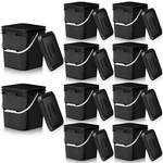 10 Pcs 3.5 Gallon Food Grade Bucket With Plastic Pail Handle Lid.... Fixed Price $109.21.
