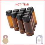 Jiuwu Pack 10ML Amber Glass Vials With Screw Caps, Small Sample Bottles For. Fixed Price $12.25.