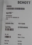 Schott Syriq Sterile Glass 1ML Prefillable Vials (15 Trays Of 100) Case 1500. Fixed Price $399.99.