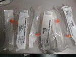 Lot Of 6 Corning 100 Ml Polystyrene Graduated Cylinder W Cap. Fixed Price $49.50.