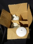 Vint. New Coors Ceramics Company Porcelain Crucible Bowl Lids, #60128, W/box. Fixed Price $39.99.