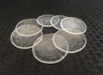 (7) Corning Pyrex Glass 65MM Od Heavy Wall Chemical Watch Beaker Covers 9985-65. Fixed Price $24.99.