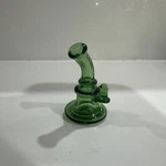 Glass Airflow Directional Carb Cap - Wide 25MM Mini Rig Design Green. Fixed Price $9.99.