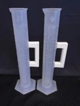 (2) Bel-art Polypropylene 1000ML 1L Graduated Cylinder Holdfast Handle F28461. Fixed Price $36.99.