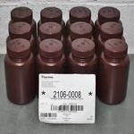 (12) Nalgene Round Wide Mouth Bottles 2106-0008, 250 Ml, Amber Hdpe, Lab Grade. Fixed Price $59.95.