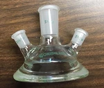 Chemglass Reaction Vessel Lid, 3-NECK, CG-1940-A-01, Excellent Condition. Fixed Price $300.00.