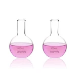 2PCS Of Glass Boiling Flasks Flat Bottom, VOL.500ML, Borosilicate 3.3 Glas.... Fixed Price $37.09.