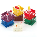 Globe Scientific 456445W Tube Rack, 13MM, Half Size, White. Fixed Price $13.85.