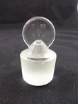 Kimble Kimax Solid Glass Pennyhead Flask Length Size #32 Inner Joint Stopper. Fixed Price $13.09.