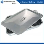 12 Instrument Tray Organizer Holder With Lid & Handle 6"X10"X2.25" Stainless. Fixed Price $200.00.