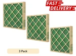(12 Filters) Flanders Precisionaire Nested Glass 14" X 25" 1" Green. Fixed Price $17.00.