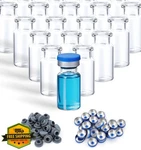 Four E's Scientific 10ML Glass Lab Vials With Stoppers And Caps, 300 Pcs. Fixed Price $80.99.