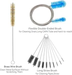12 Pcs Tube Pipe Cleaners Set,flexible Drain Brush,long Straw Blue. Fixed Price $20.20.
