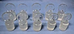 Lot Of 10 Pcs. Kimax ST16 Pennyhead Glass Stoppers. Fixed Price $20.00.