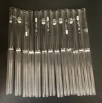 Fritted Tubes, Pyrex 200MM L, 14MM Od, Coarse Lot Of 13, Lab Glassblower. Fixed Price $100.00.