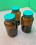 Lot Of 3 X 250ML Amber Wide Mouth Packer Qorpak Bottles By Vwr 16180-262. Fixed Price $14.00.